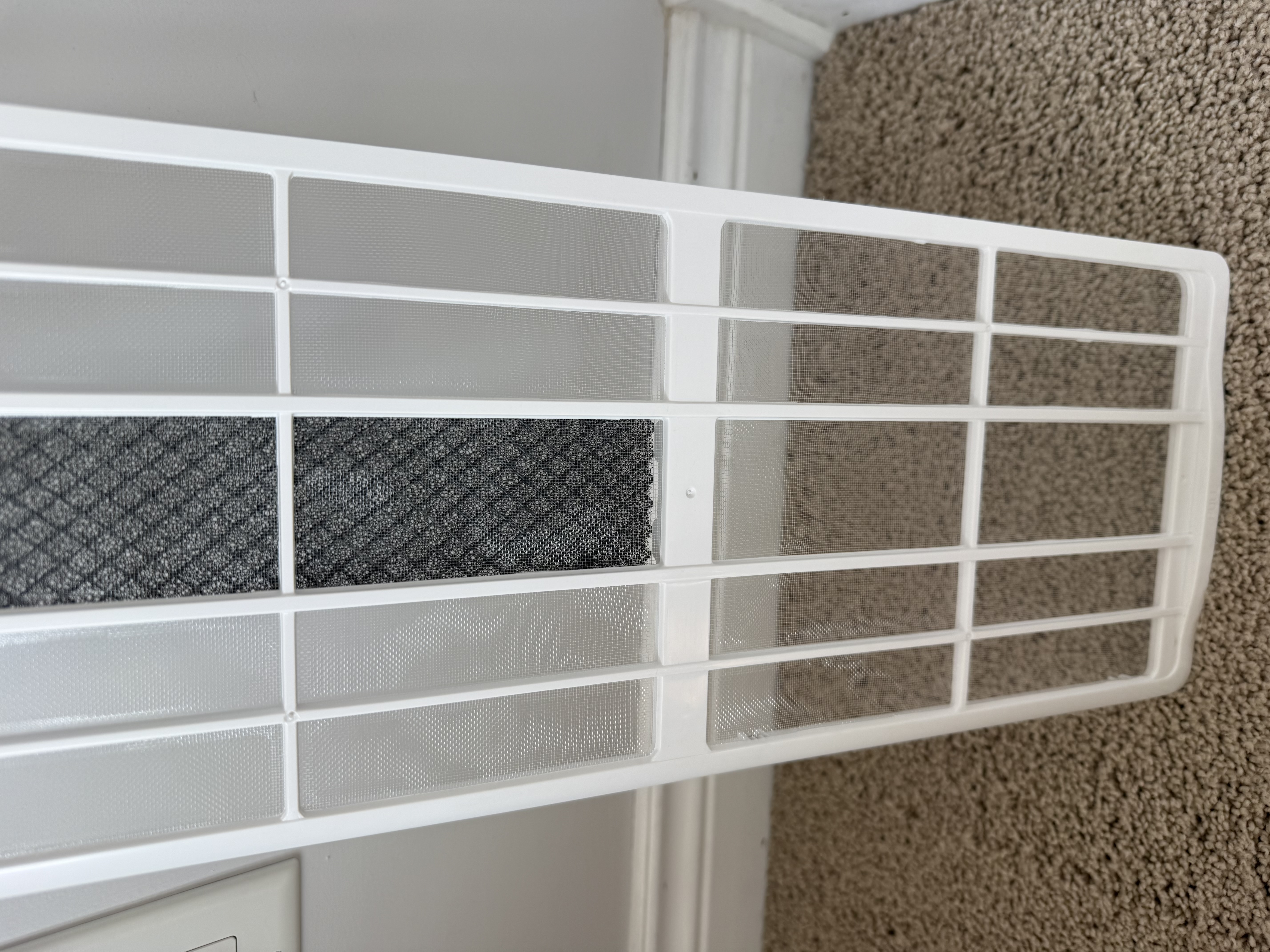 Dust filter spotless after cleaning