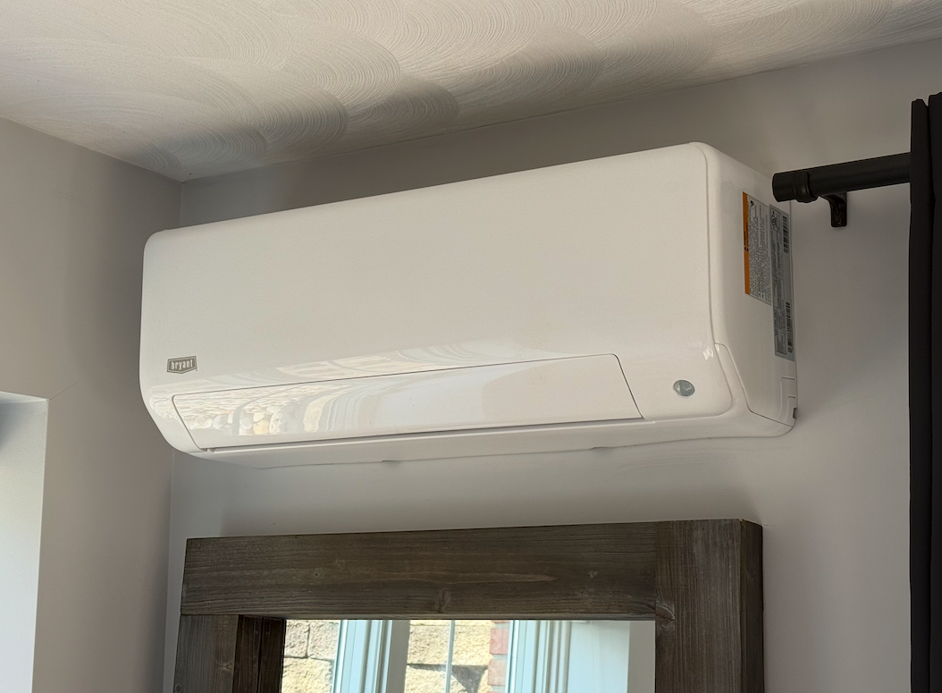 A wall-mounted mini-split indoor head